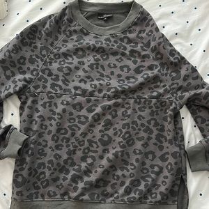 Brand new “nursing” sweatshirt with hidden zippers. Only worn once.